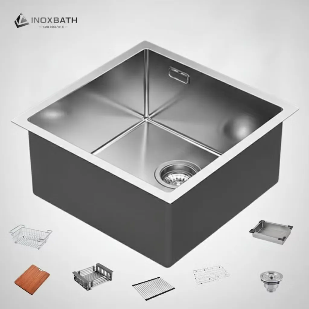 Современная функциональная кухонная раковина с большим чашеобразным дизайном и эффективной системой слива для повседневного использования