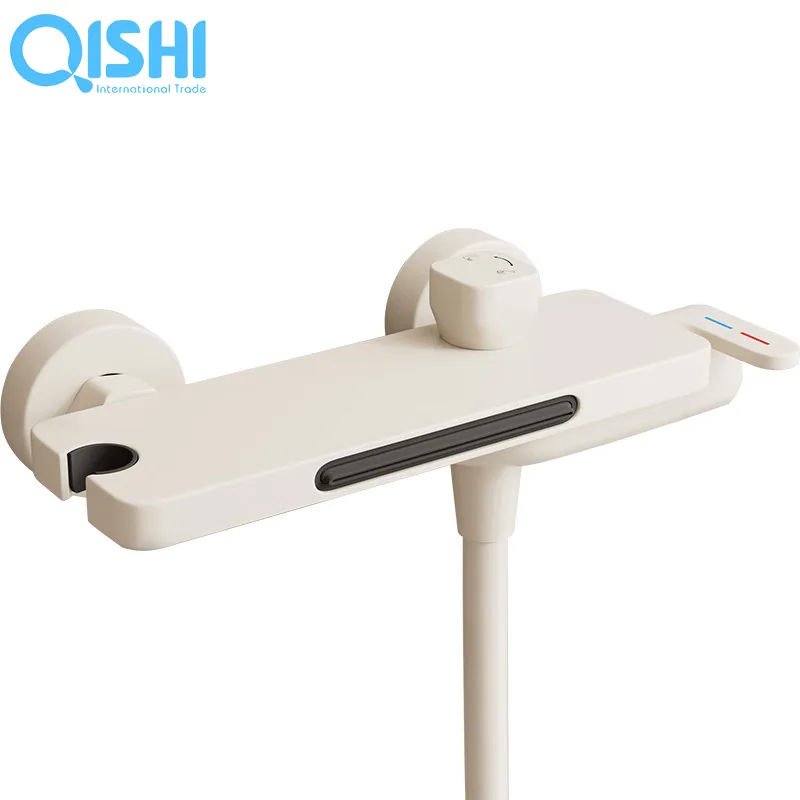 Набор душа с ванной в стиле водопада с горячей и холодной водой, уникальный дизайн, молочно-белый