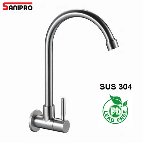 Смеситель из нержавеющей стали Sanipro для холодной воды