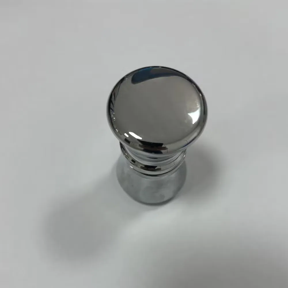 Прочный дверной knob из цинкового сплава в форме колокольчика без рамки для стеклянной двери в ванной комнате
