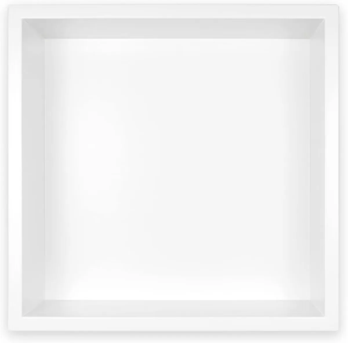 Ниша для душа из нержавеющей стали 12" X 12" белая