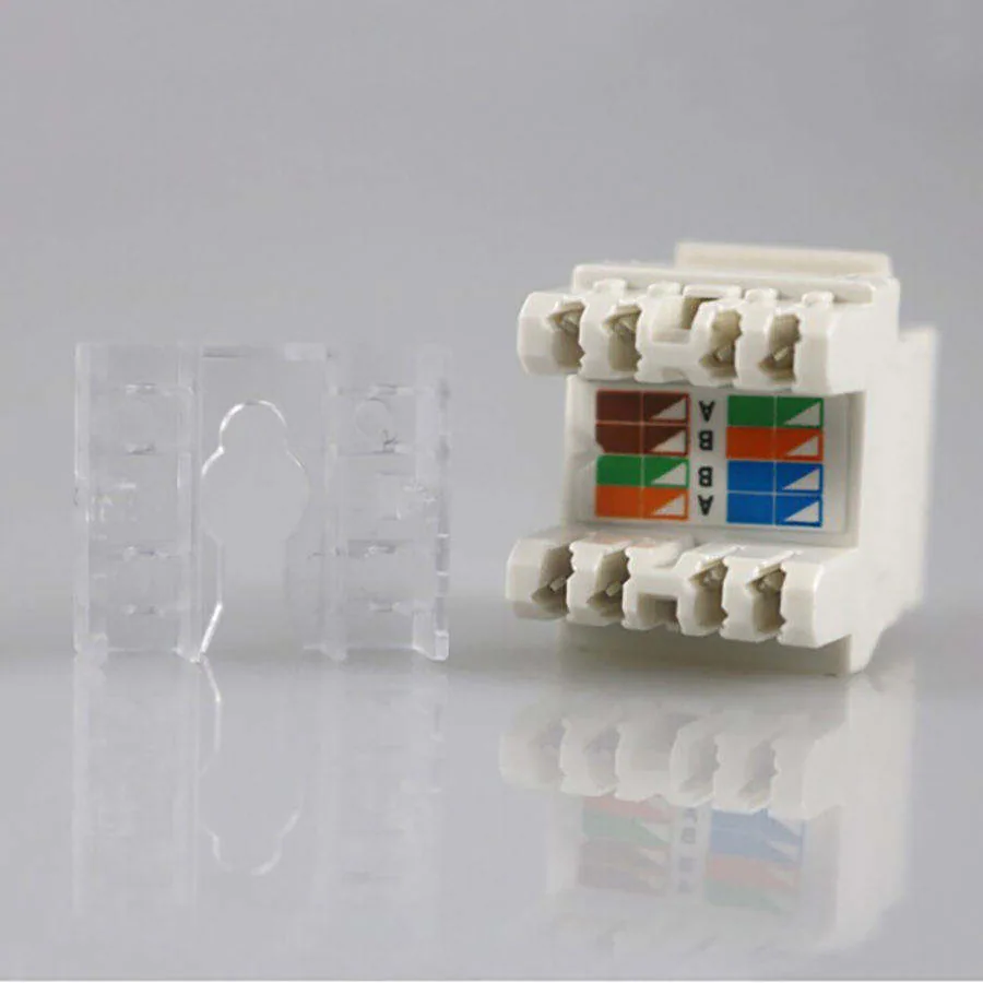 Производитель Оптовая CAT6 Cat6e UTP Женский Кристалл Джек Коннекторы Модуль RJ45 Патч Панель Кабельный Коннектор Вилка Удар