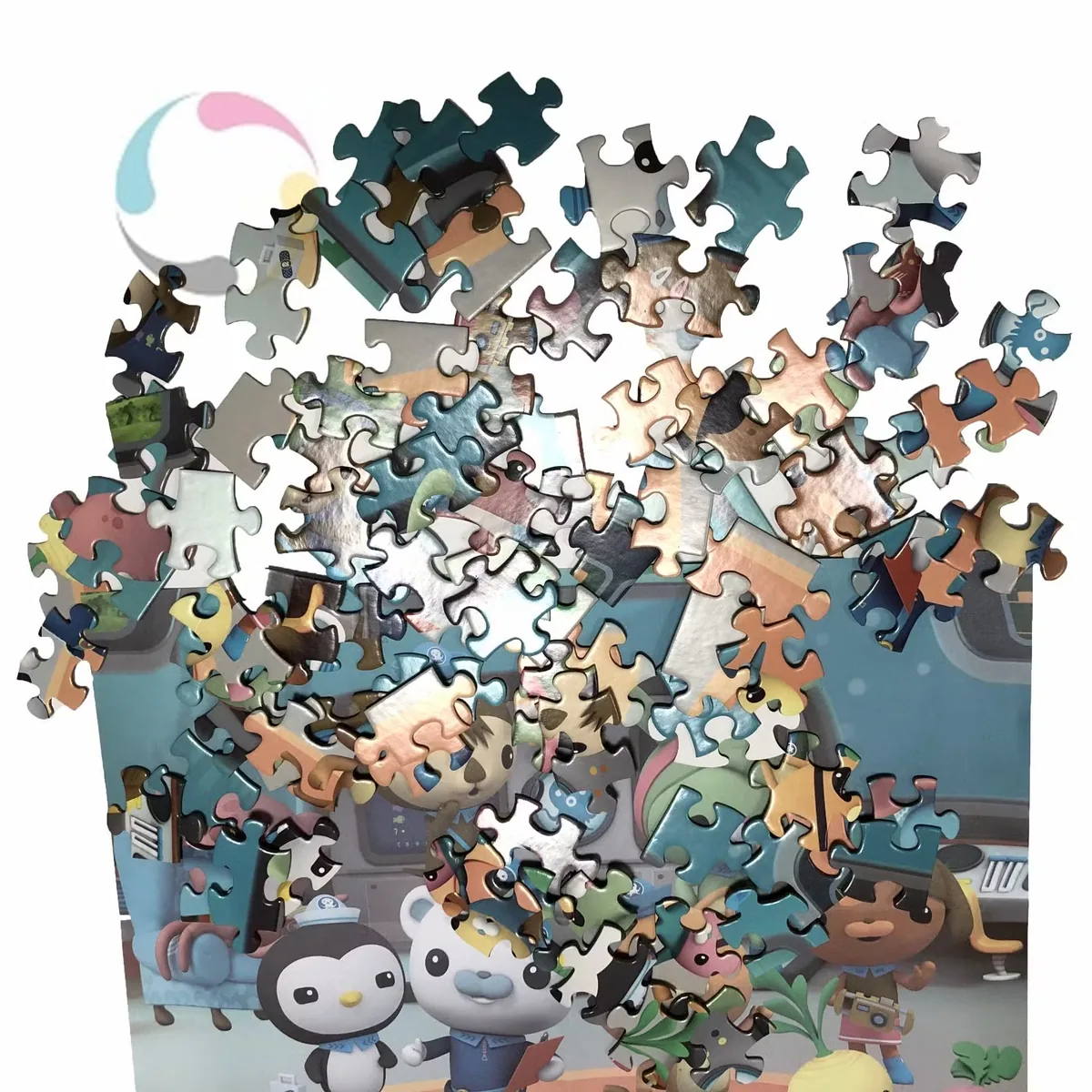 Круглый цветной высококачественный 1000PCS разной формы индивидуально изготовленный пазл