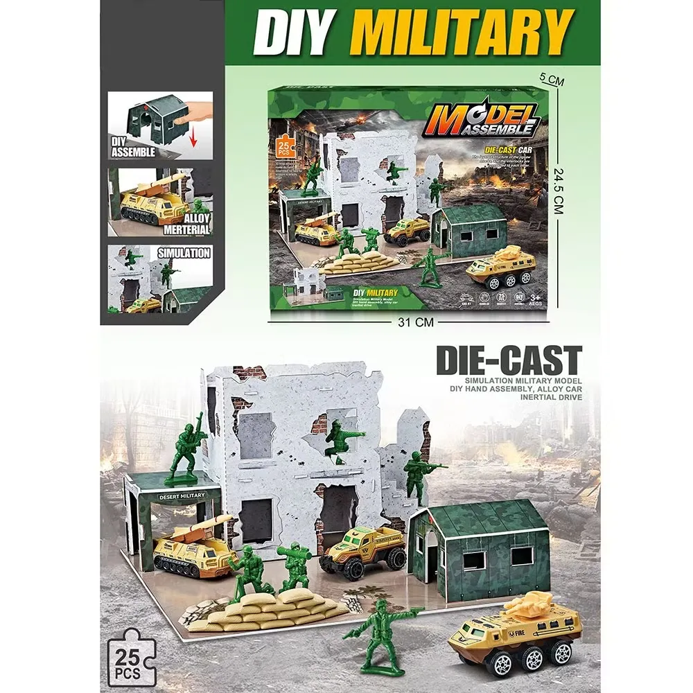 Высококачественная новинка - детский конструктор, сборка игрушечного автомобиля, газовая станция, станция ремонта с машинкой из металла, игрушки с парковкой
