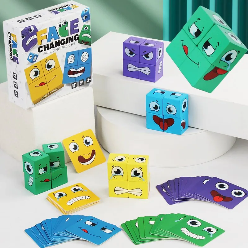 Семейные игровые ночи Магическая головоломка Раннее образование Игрушка-кубик для занятых малышей