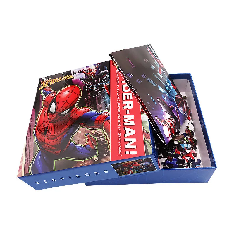 Игровая головоломка с печатью супергероев, обучающая игрушка, пазл