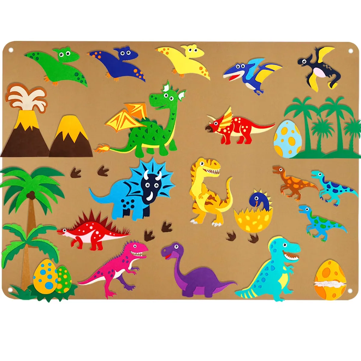 Игрушки для рассказывания историй с динозаврами для детей, фетровая Busy Board для малышей