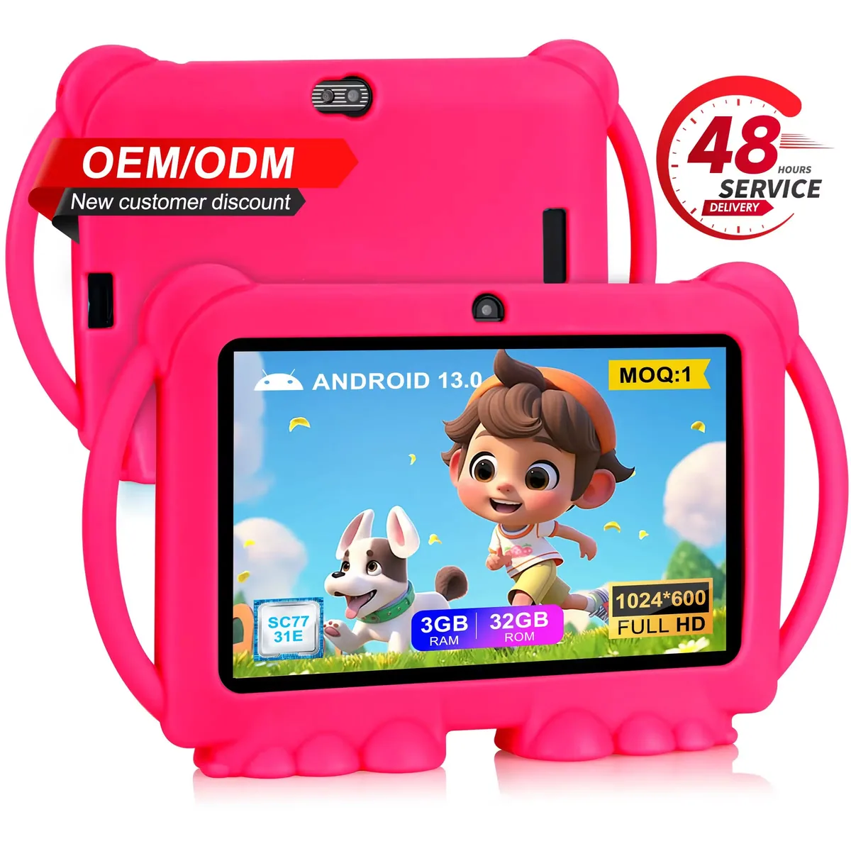 Детский Android планшет 7 дюймов WiFi Quad Core 3+32GB WiFi планшеты образовательные детские Android планшеты недорого игры для детей планшет