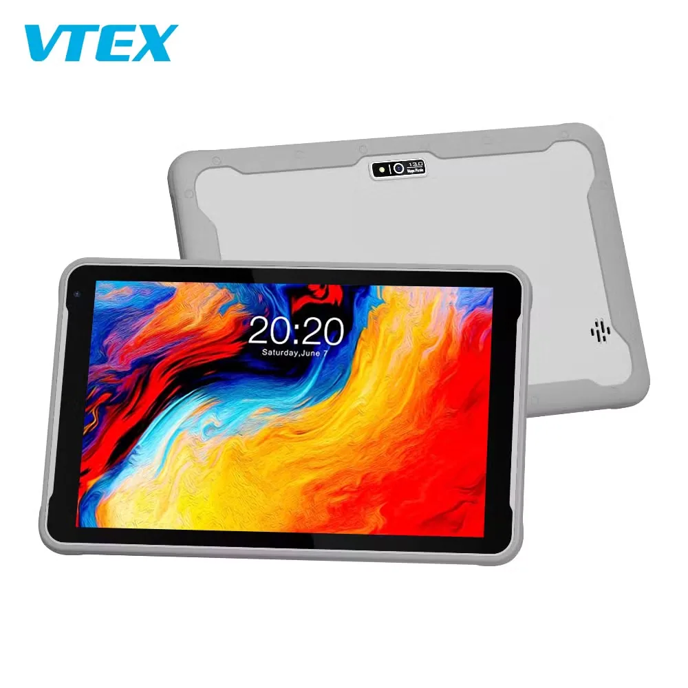 Недорогие планшеты Vtex 14 дюймов Android FHD 10.1 дюйм с пластиковым чехлом-стойкой IP55 8000mAh Прочные компьютерные планшеты для детей