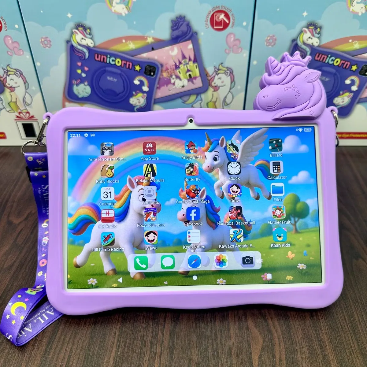 Новый детский планшет для ухода за глазами 10-Inch Android 15 Двойная SIM-карта в режиме ожидания 16+512GB Обучающий планшет Дешевый планшет ПК Оптовая продажа