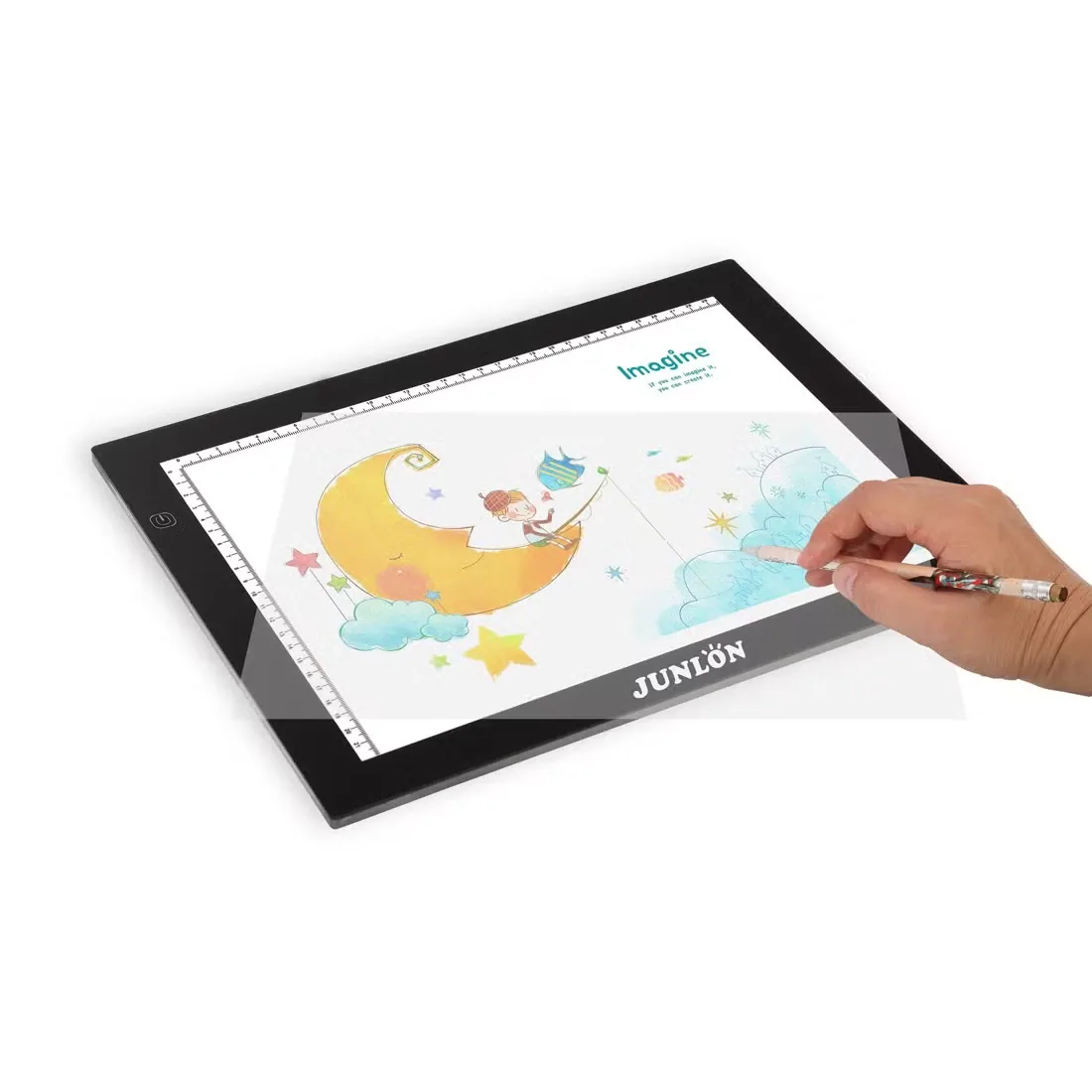 12"Kids Светящаяся доска для рисования с LED, USB игрушка, подарок, световая панель для трассировки