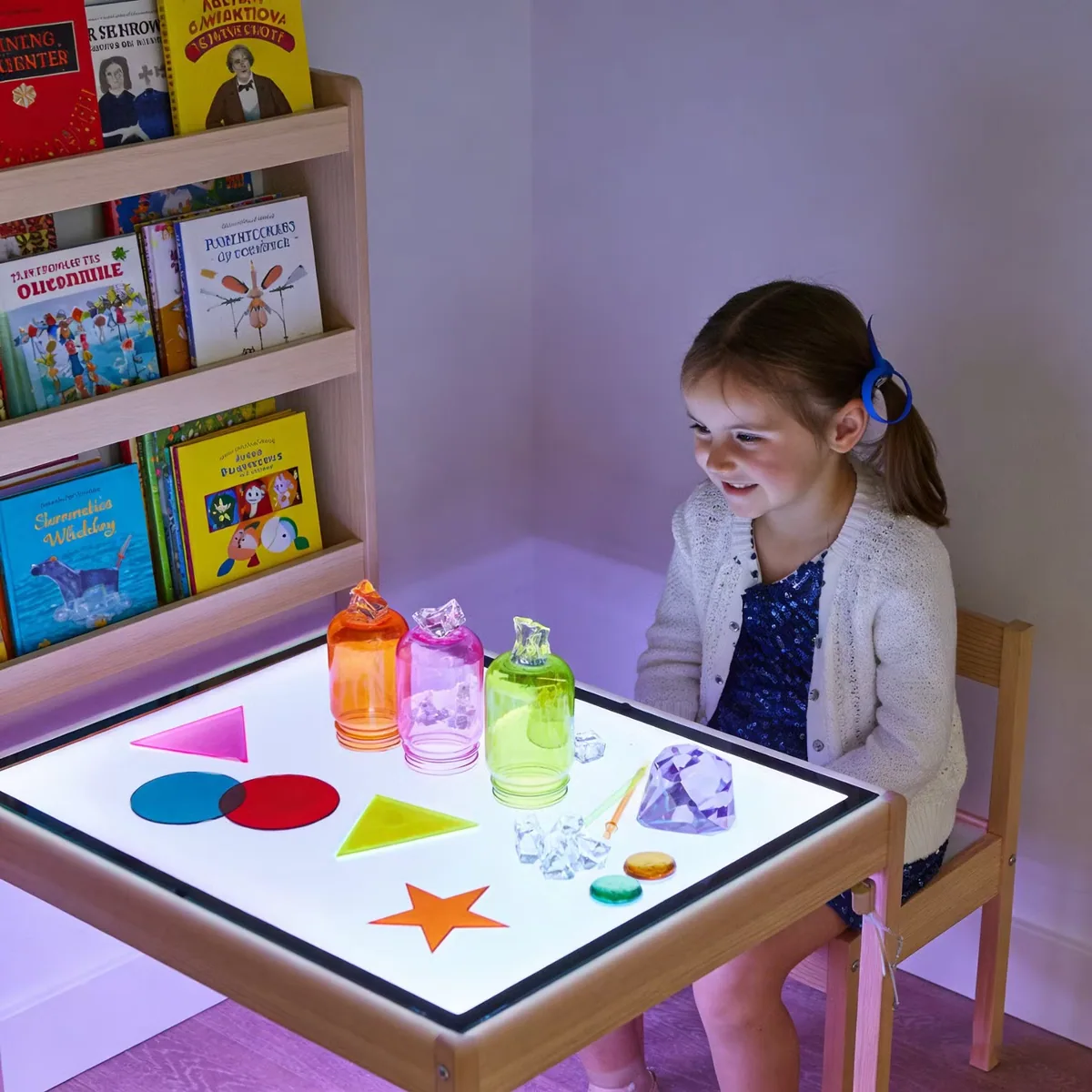 Сенсорные обучающие игрушки для детей, световая панель с LED, образовательные игрушки