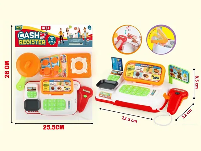Игровой набор кассового аппарата с огнями и музыкой для ролевых игр