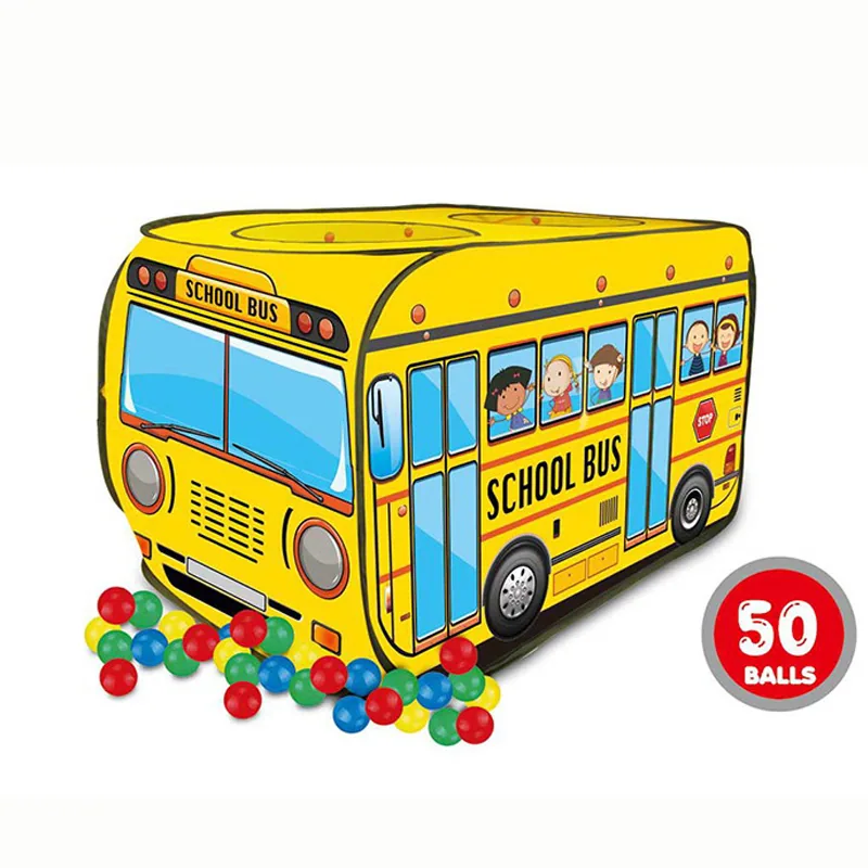 Детская игровая палатка для школьного автобуса с 50PCS океанскими мячами