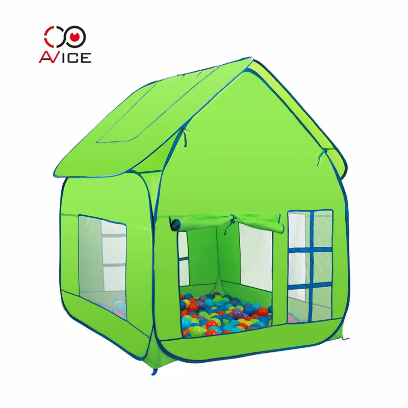 Green House Children Camping играть Tent New Storage Style