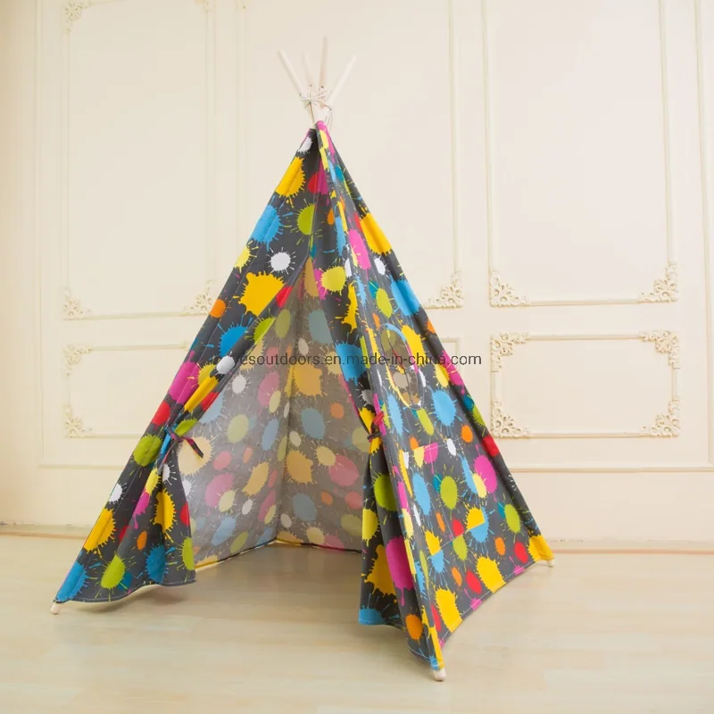 Дети Индийского Teepee Плэйхаус для использования вне помещения и для использования внутри помещений