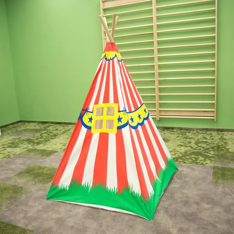 Дети Teepee играть палатка с коврик пола для использования внутри и вне помещений
