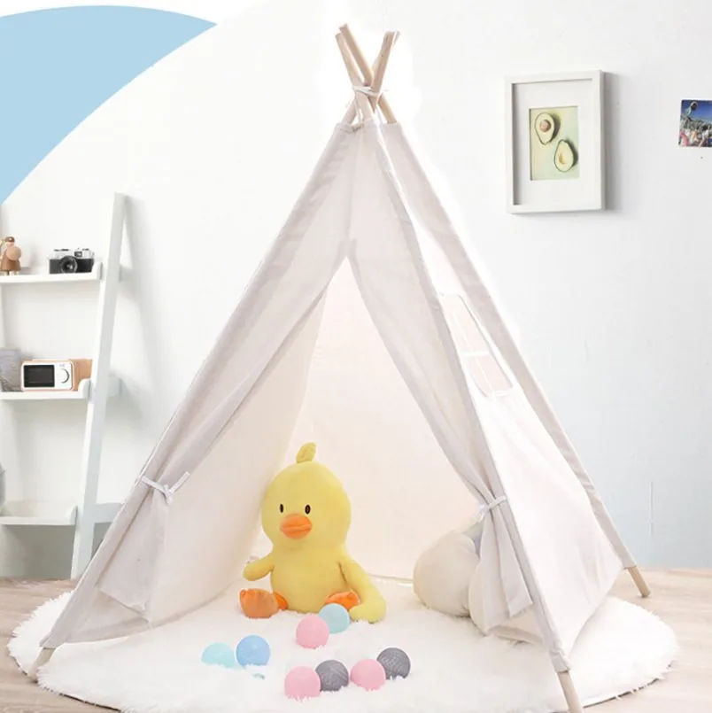 Детские игрушки TIPI играть Tent Cotton & Linen Унисекс 0-24 мес. Beach Teepee Party Room Decor