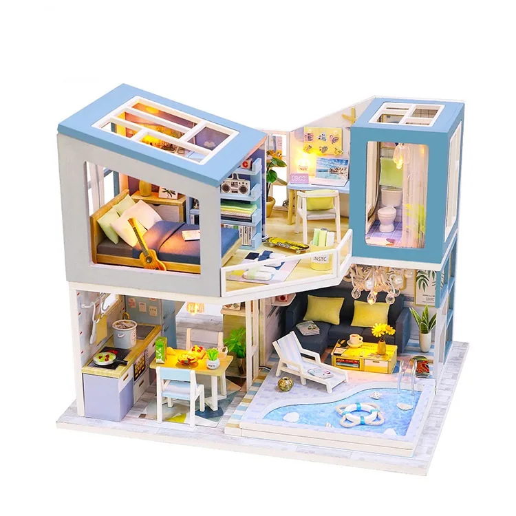 Впервые встретьтесь Doll House собранный дом Дети′ S образовательные игрушки