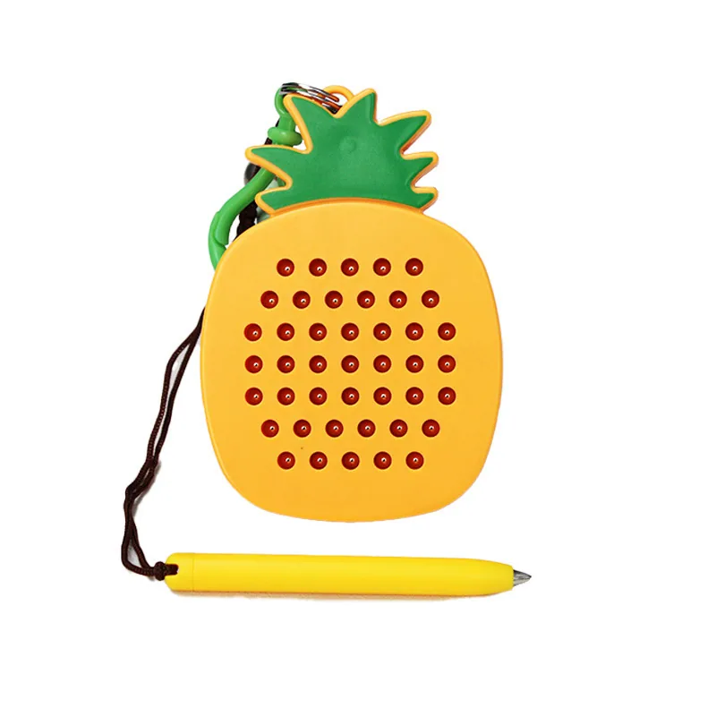 Новинка моды Милый фруктовый магнитный писчий доска Мини подвесной брелок игрушка для рюкзака