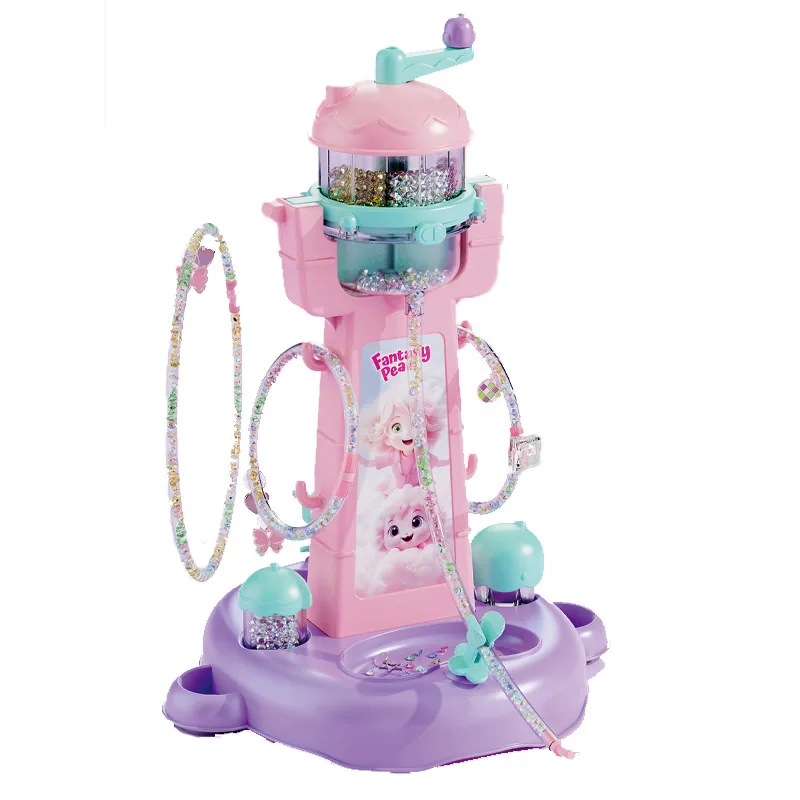 Набор для создания сумочки принцессы из бусин QS Toys, детские игрушки, кремовый клей, аксессуары, подарочная коробка, образовательный подарок
