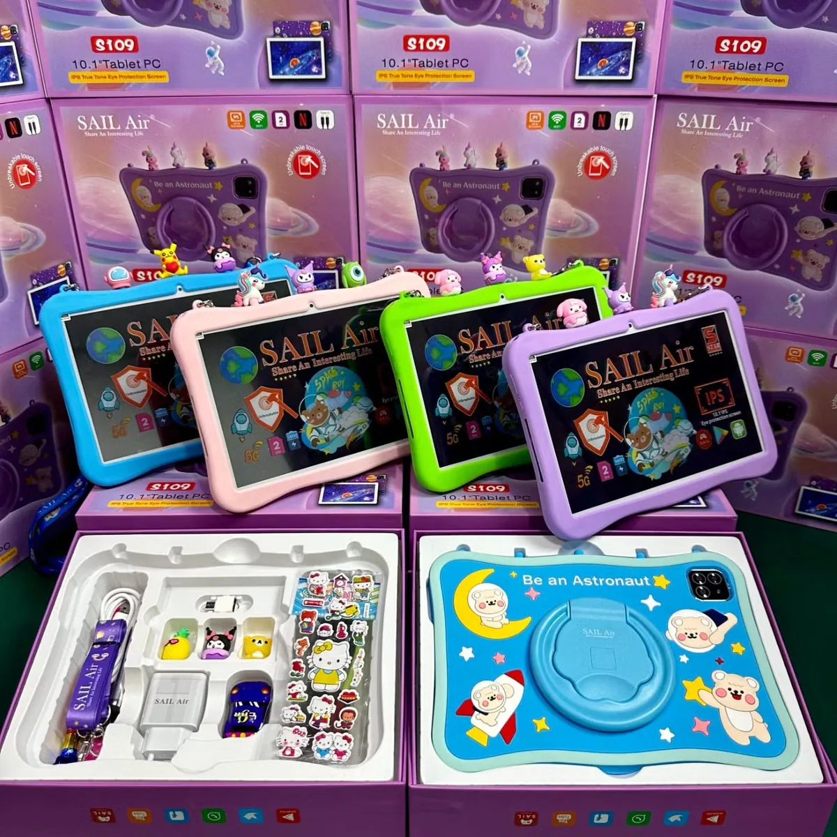 Новый Sail Air S109 Детский планшет оптом 10.1 Дюймовый IPS HD экран планшеты для игр