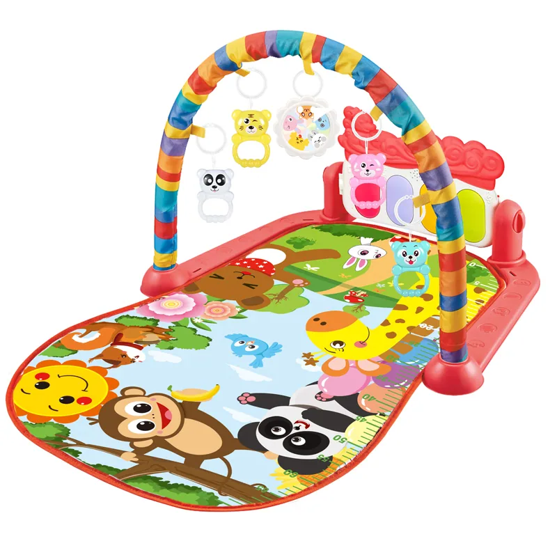 Игровой коврик для младенцев AiJH с музыкальными игрушками, гимнастический коврик с пианино, образовательный коврик для детей
