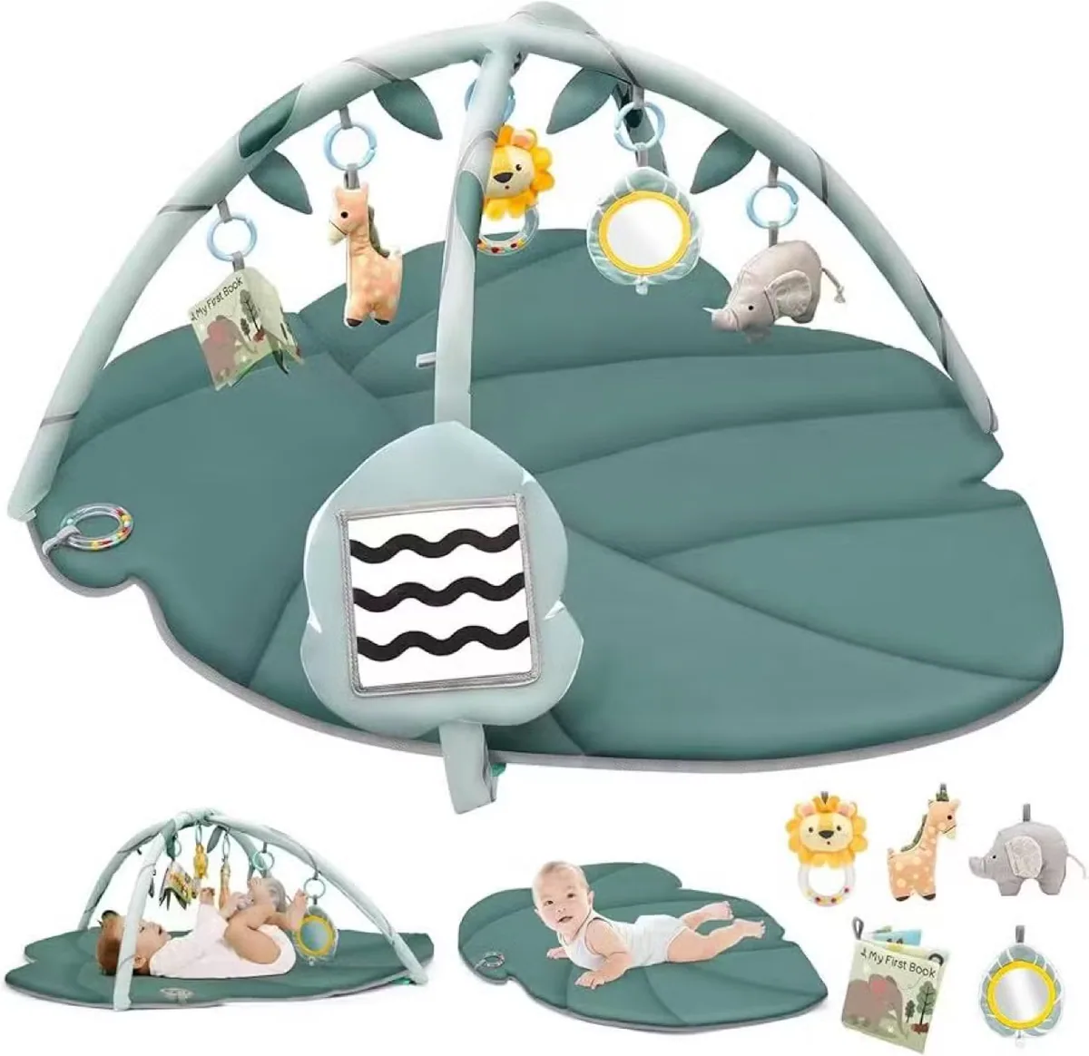 Игровой коврик для младенцев с detachable игрушками, коврик для животика
