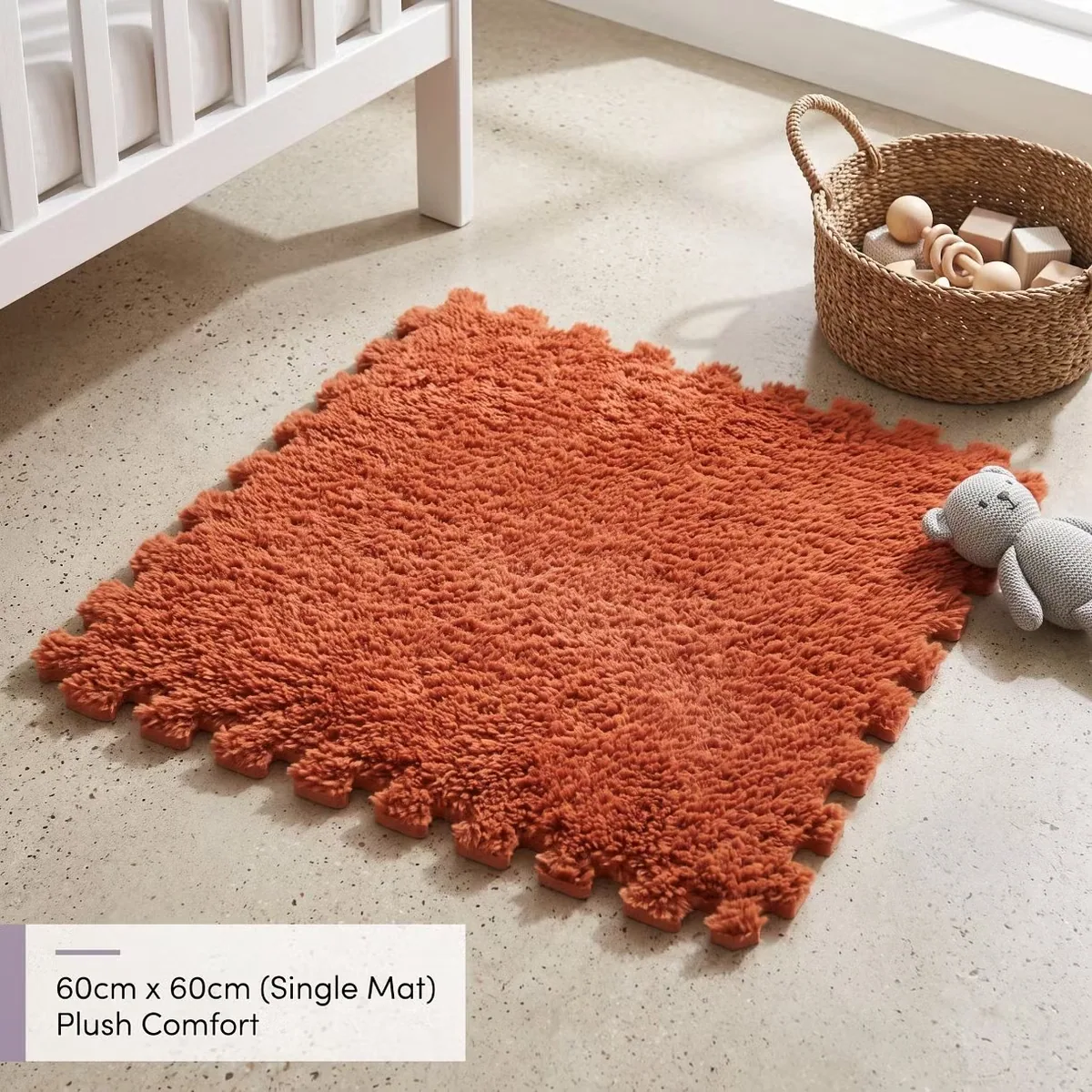 30X30cm Плюшевые плитки из EVA пены для пола, соединяющиеся в пазл, мягкий ковер