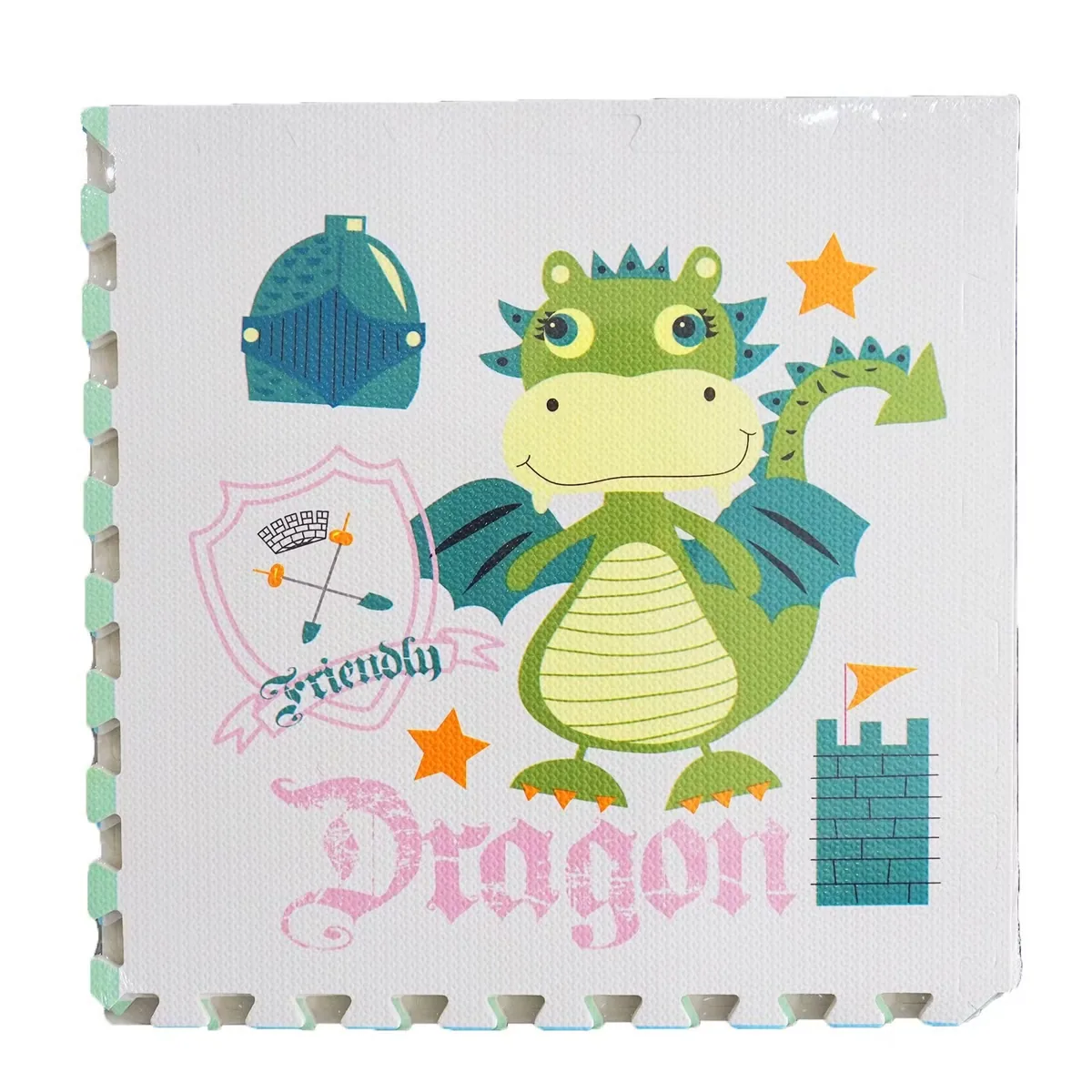 60X60cm Мягкий игровой коврик-пазл с мультяшными персонажами для игр