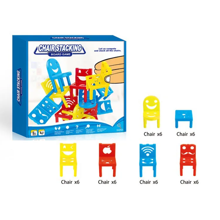 Детский стул QS Toys, стулья для штабелирования, настольная игра на концентрацию, интерактивный досуг для родителей и детей с En71 образовательными игрушками