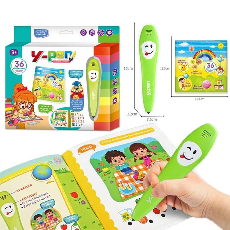 Умная цифровая говорящая ручка Ept Talking Toy для детей, обучающая машина для чтения и логического мышления