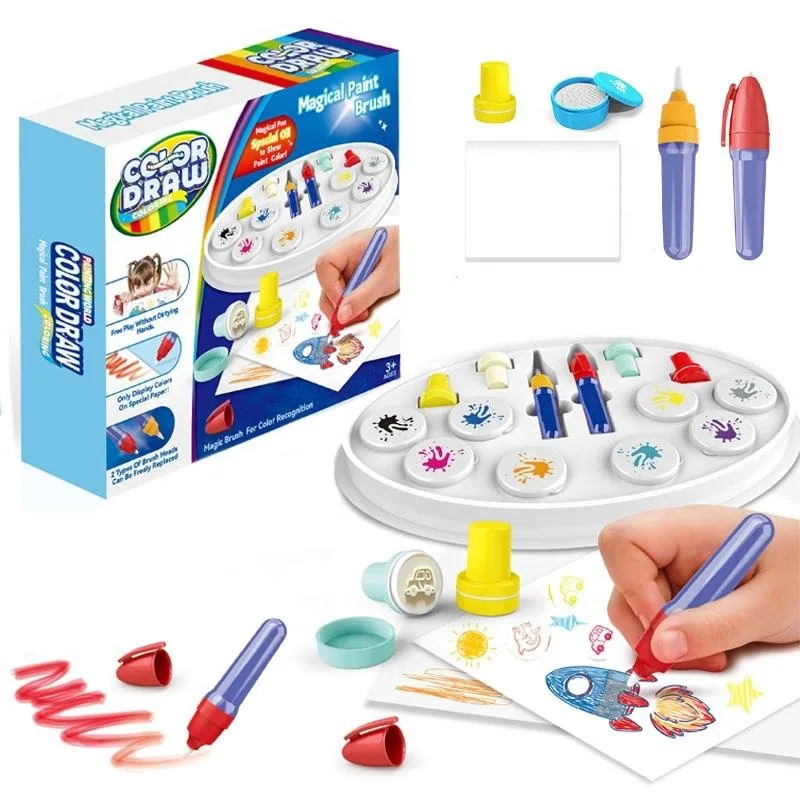 Оптовый набор волшебных кистей для рисования Color Wonder для творческого DIY для детей