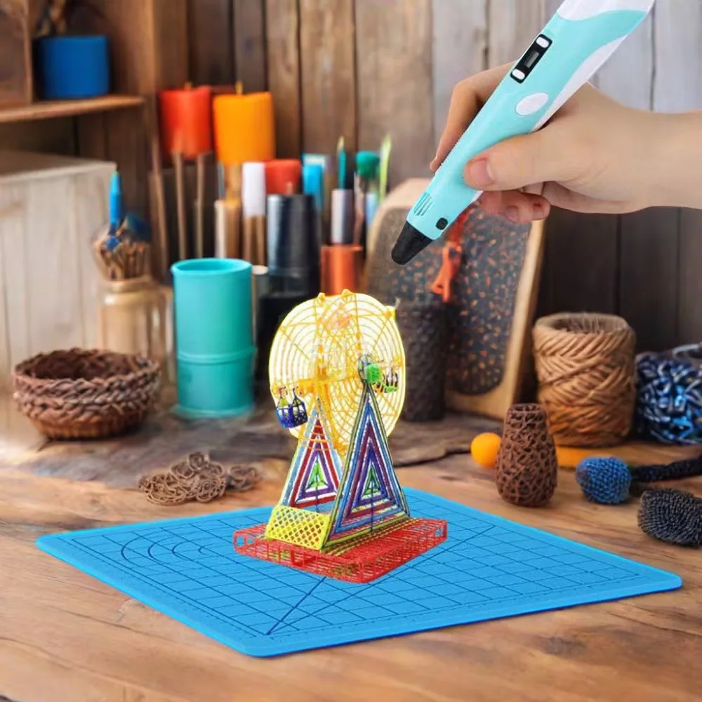 Набор силиконовых 3D ручек для печати - увлекательные художественные принадлежности для детей