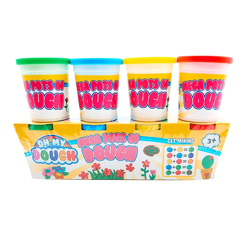 4colors Игровое тесто 150g Детское творческое игровое тесто, нетоксичное 5.3oz Банки