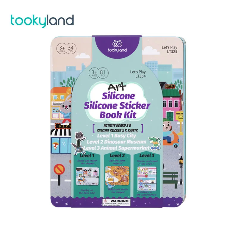 Книжка-наклейка для раннего обучения, мультяшная книжка с наклейками, которую можно наклеивать повторно, интеллектуальная книжка с картинками