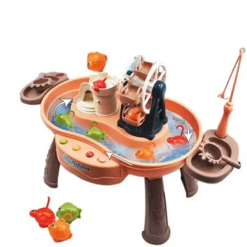 Оптовая рыбалка игра вода для малышей электронная музыкальная доска игра затопить классические игрушки
