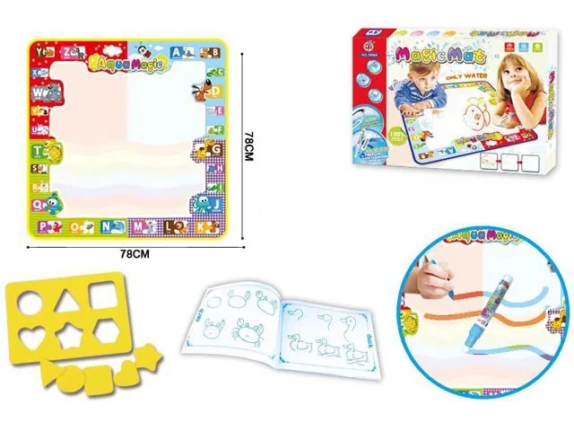 Большой образовательный водяной рисунок для детей Aqua Magic Doodle Mat