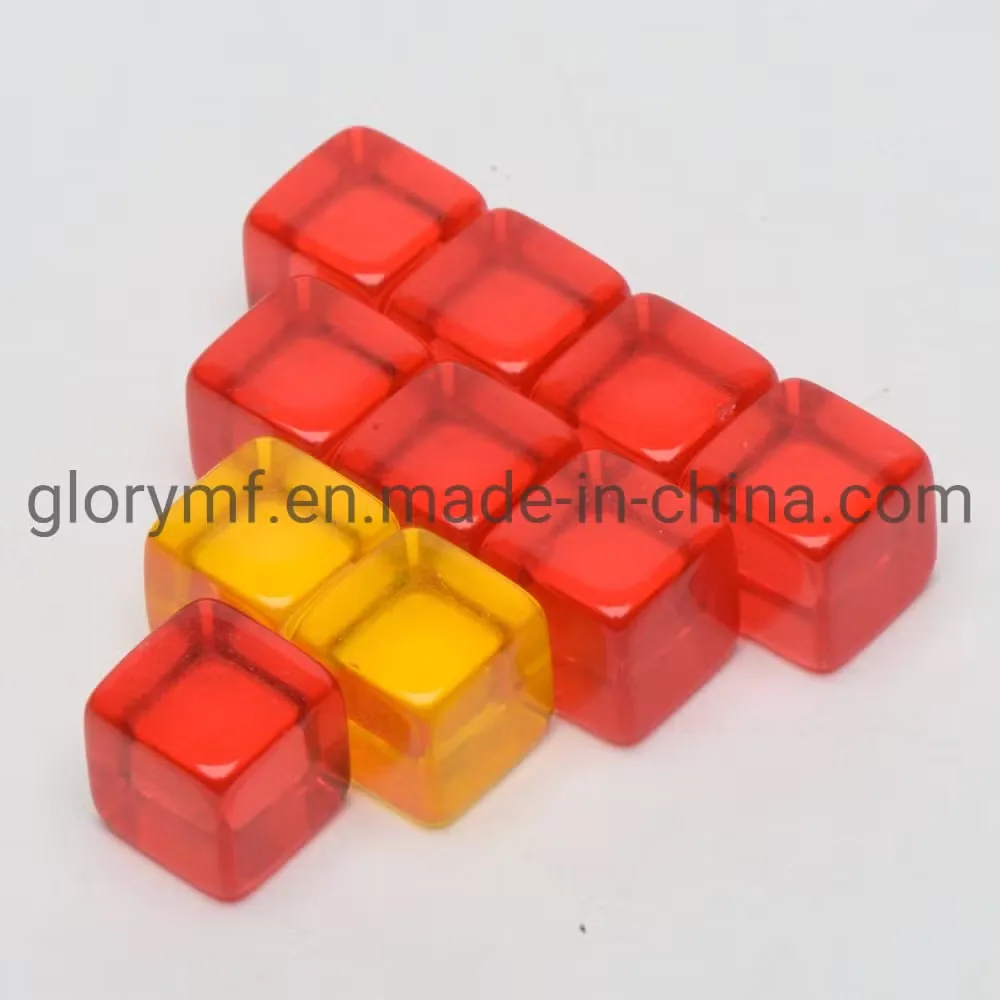 8mm Прозрачный куб для игровых частей компонентов