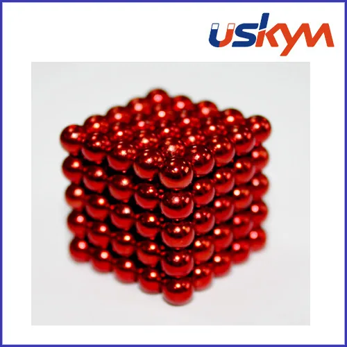 Покрытие красного 125 Buckyballs магнитные шарики (T-015)