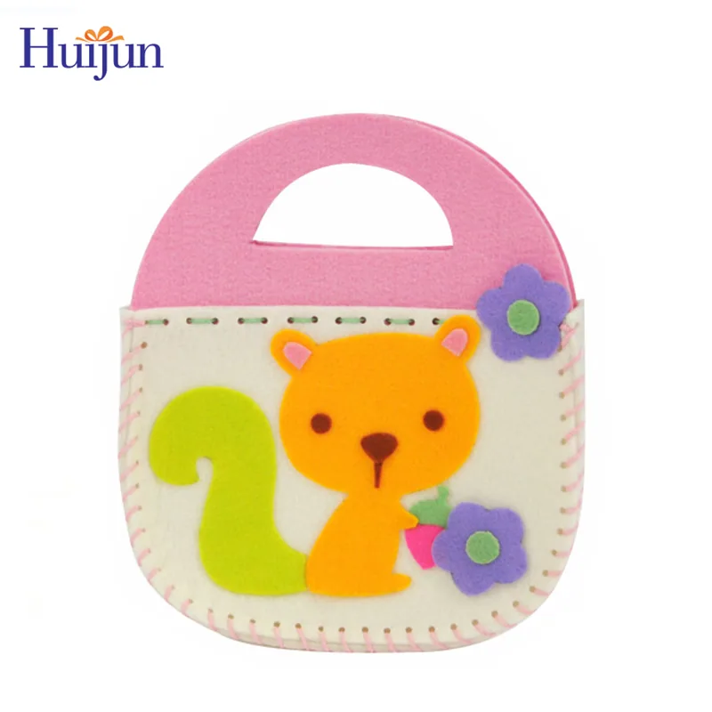 Милая мультяшная сумка, детская сумка, мини-сумка, образовательная игрушка для детей, ручная работа, поделка, игрушки, сумка из фетра для детей