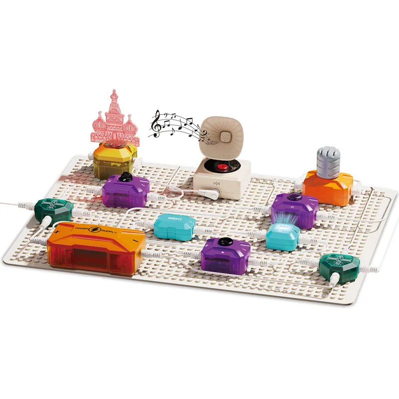 Кубики для сборки QS Toys, обучающие физике, детские электрические строительные блоки, образовательные игрушки, DIY научные эксперименты, электронные строительные блоки