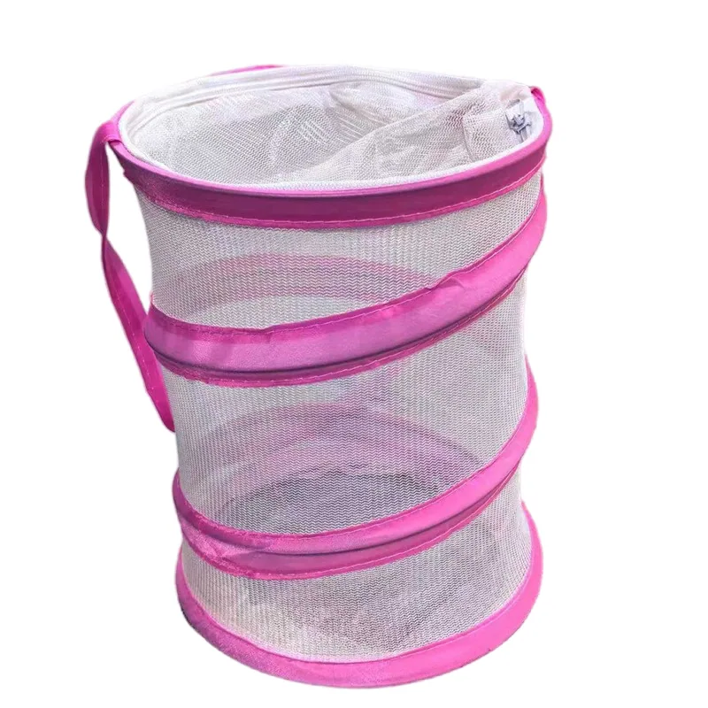 Розовая складная сетка для насекомых, домик, поп-ап, место для разведения, сетчатая клетка