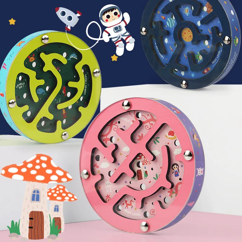 Мини ручной балансировочный игровой лабиринт образовательная игрушка