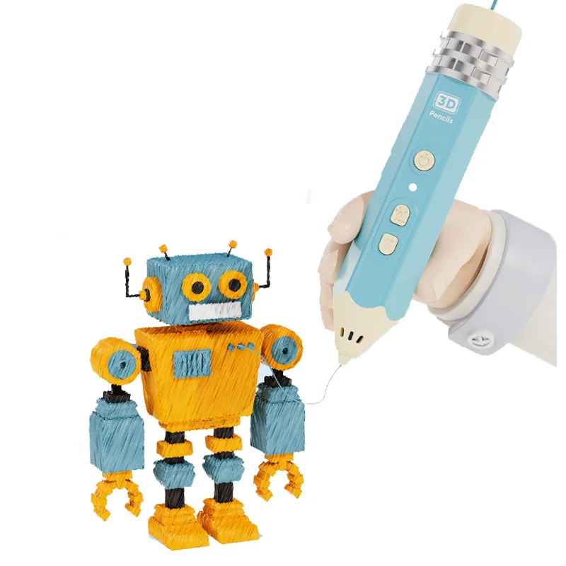 Кросс-браузерная игрушка QS Toys Новый умный робот низкотемпературной 3D печати карандаш для рисования граффити DIY трехмерные графические игрушки