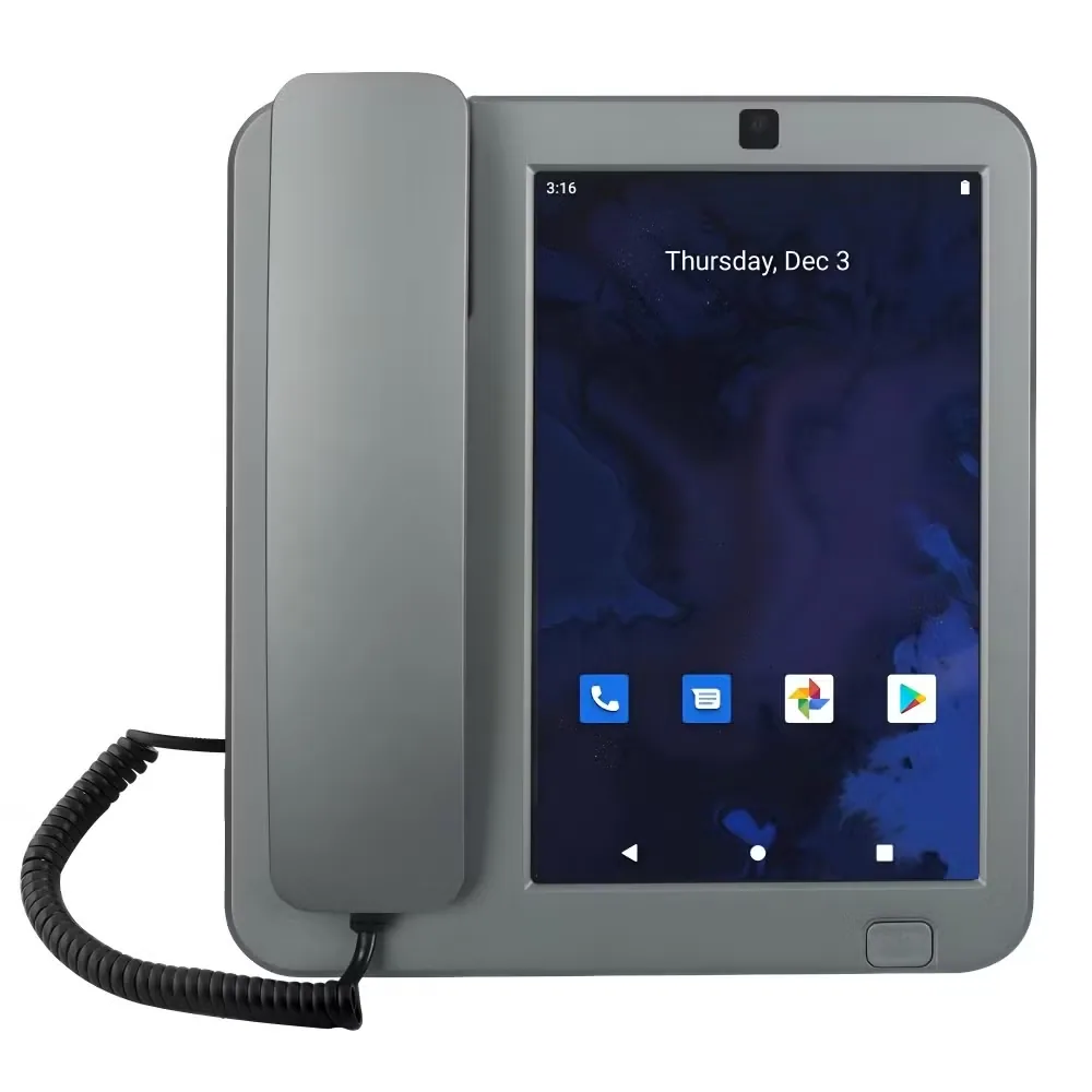 8-Inch Андроид сенсорный настольный телефон с 4G LTE и интеграцией корпоративного VoIP