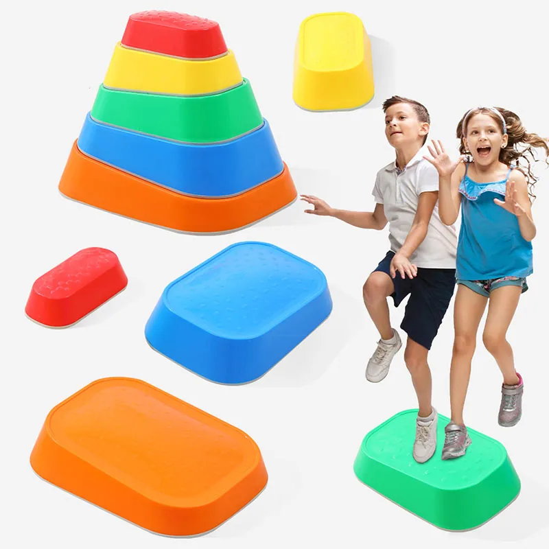 Фабричная цена детские сенсорные тренировки для пересечения реки stacking stepping stone