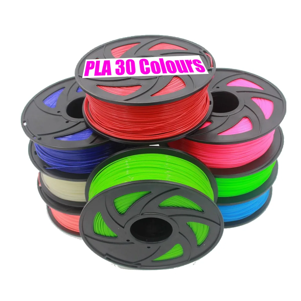 1kg ПЛА Филамент для 3D Принтера 1.75mm Пластиковый материал Аккуратно напечатанная линия Качество поставок для 3D Принтера