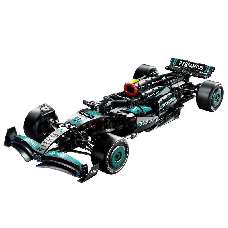 1/8 Мерсади F1 Конструктор 1420PCS Статическая версия (вариант с питанием)