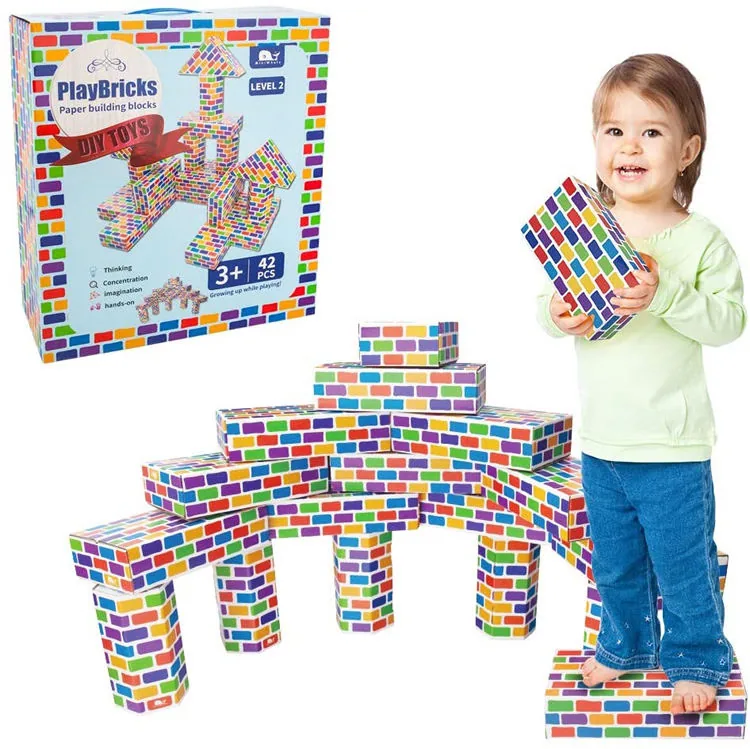 Детские строительные блоки из толстого картона Deluxe Giant Extra Thick 42 штук